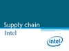 Supply chain. Intel