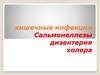 Кишечные инфекции. Сальмонеллезы, дизентерия, холера