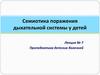 Семиотика поражения дыхательной системы у детей. Пропедевтика детских болезней