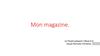 Mon magazine
