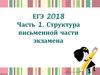ЕГЭ 2018. Часть 1. Структура письменной части экзамена. Аудирование. Задания 1 - 9