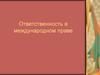 Ответственность в международном праве