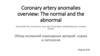Обзор аномалий коронарных артерий: норма и патология