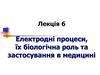 Електродні процеси, їх біологічна роль та застосування в медицині. (Лекція 6)