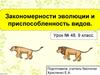 Закономерности эволюции и приспособленность видов