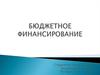 Бюджетное финансирование
