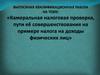 Камеральная налоговая проверка, пути её совершенствования на примере налога на доходы физических лиц