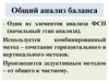 Общий анализ баланса