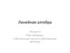 Ранг матрицы. Собственные числа и собственные векторы