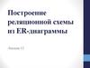 Построение реляционной схемы из ER-диаграммы