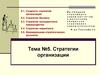 Стратегии организации