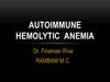 Autoimmune hemolytic anemia