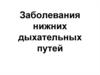 Заболевания нижних дыхательных путей