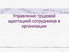 Управление трудовой адаптацией сотрудников в организации