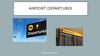 Airport departures