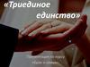 Триединое единство. Презентация по курсу «Брак и семья»