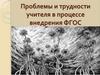 Проблемы и трудности учителя в процессе внедрения ФГОС