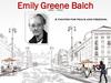 Emily Greene Balch (1867-1961)