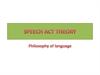 Speech act theory