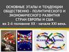 Основные тенденции общественно-политического и экономического развития стран Европы и США во 2-й половине ХХ - начале ХХI века