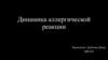 Динамика аллергической реакции