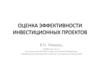 Оценка эффективности инвестиционных проектов