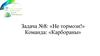 Задача №8: «Не тормози». Команда: «Карбораны»