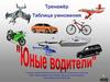 Тренажёр. Таблица умножения. «Юные водители»