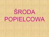 Środa Popielcowa