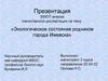 SWOT-анализ магистерской диссертации на тему: «Экологическое состояние родников города Ижевска»