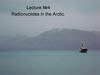 Radionuclides in the Arctic