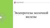 Экзопротезы молочной железы