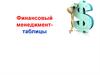 Финансовый менеджмент - таблицы