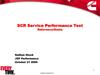 SCR Service Performance Test Reference/Guide