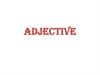 Adjective. Productive suffixes