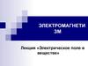 Электрическое поле в веществе