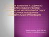 Механизм выявления и социально-психолого-педагогического сопровождения несовершеннолетних с девиантным поведением