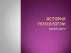 История психологии