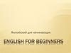 English for beginners