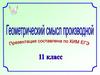 Геометрический смысл производной