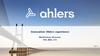 Ahlers experience