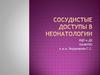 Сосудистые доступы в неонатологии