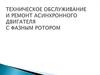 Техническое обслуживание и ремонт асинхронного двигателя с фазным ротором