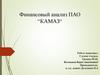 Финансовый анализ ПАО “КАМАЗ“