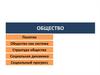 Общество. Общество как система. Структура общества