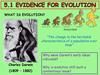 Evidence for Evolution