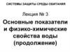Основные показатели и физико-химические свойства воды (продолжение)