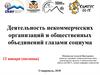 Деятельность некоммерческих организаций и общественных объединений глазами социума