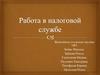 Работа в налоговой службе