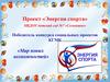 Проект «Энергия спорта». МБДОУ детский сад №7 «Солнышко»